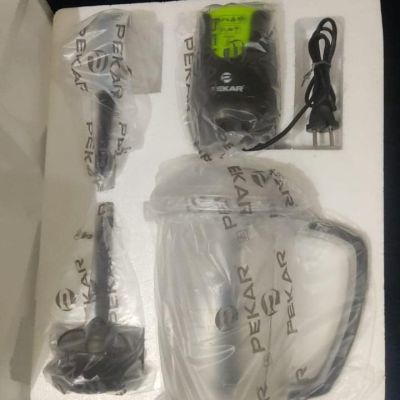 كبه و قطاعه لحوم وخضروات بيكر PEKAR وعاء ضدد الكسر 2 5 لتر 1000 وات مع قشارة ثوم وبصل معاً واط متعدد الالوان