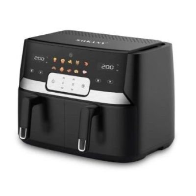 سوكاني قلاية هوائية ديجيتال 2 باب سعة 10 لتر &ndash; بقوة 3400 وات &ndash; أسود &ndash; SK-8047