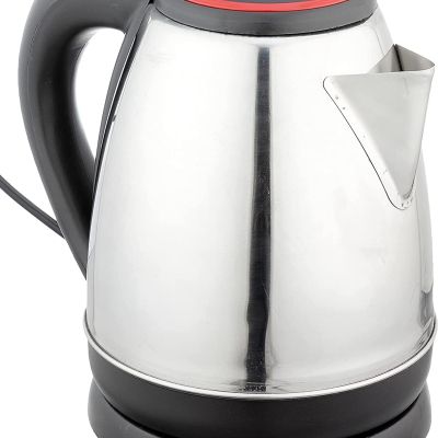 غلاية كهربائية من الستانلس ستيل، 1.5 لتر - فضي