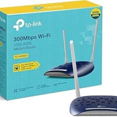 Tp.Link TD-W9960 | راوتر VDSL/ADSL واي فاي 300Mbps | مودم راوتر متعدد الوظائف | سرعة إنترنت تصل إلى 100Mbps | تغطية قوية بثنائي الهوائيات | دعم مزودات الخدمة المختلفة