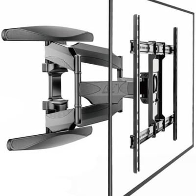 حامل ماكس فيسا للشاشات من 40 - 85 بوصة بحد اقصى 68.2 كجم من نورث بايو - تصميم يثبت على الحائط بذراع مزدوج قابل للامالة والدوران - 600 &times; 400 ملم - NB-P65