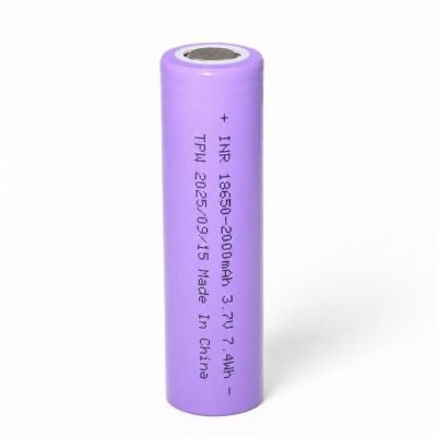 Rechargeable 18650 INR Li-ion Battery 3.7V 2000 mAh (New)